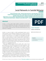 The Influence of Social Networks in Suicidal Behavior: Imedpub Journals