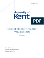 Cb8031 Marketing and Value Chain: Cp454@kent - Ac.uk