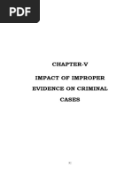 Chapter-V Impact of Improper Evidence On Criminal Cases