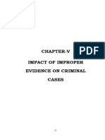 Chapter-V Impact of Improper Evidence On Criminal Cases