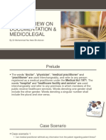 Brief Review On Documentation & Medicolegal