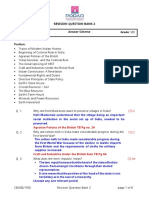 Revision Question Bank 2 Subject: Social Science Answer Scheme Grade: VIII