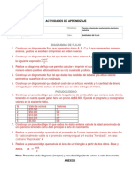 Actividades - Diagramas y Pseudocódigos