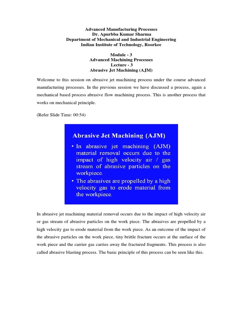 Lec14 PDF | PDF | Abrasive | Machining