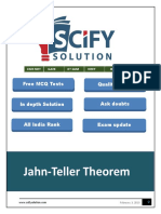 Jahn-Teller Theorem: Free MCQ Tests Quality Notes