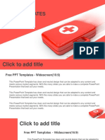 First Aid Kit PowerPoint Templates Widescreen