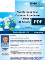 DMA 2013 Transforming Your Customer Experience