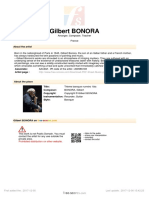 Gilbert BONORA: About The Artist