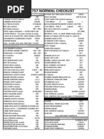 757 Normal Checklist PDF