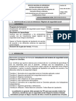 Guia de Aprendizaje 3 - Régimen de Seguridad Social Colombiano PDF