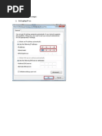 3G Upgrade Guide: Follow Steps As Shown in Snaps: 1. Set Laptop IP As