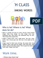 Eighth Class: Topic: Linking Words