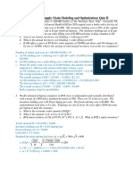 MECH 6076 Quiz II Supply Chain Modeling and Optimization