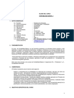 Sílabo de Contabilidad Básica I PDF