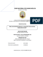 Trabajo Final Del Proyecto de Eutrofizacion de La Laguna de Choclococha