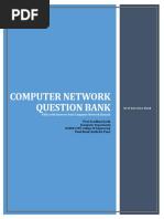 Computer Network Question Bank: FAQ's With Answers From Computer Network Domain