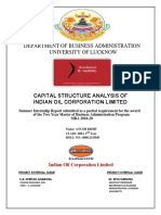 Department of Business Administration University of Lucknow: Indian Oil Corporation Limited