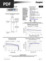 Energizer L92: Product Datasheet