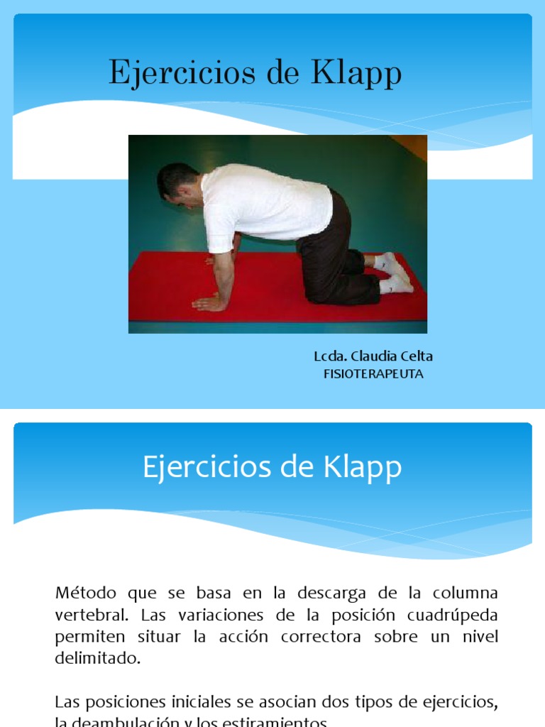 Ejercicios de Klapp para Escoliosis | PDF | La columna vertebral ...