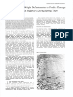 Use of The Falling Weight Deflectometer To Predict Damage Potential On Alaskan Highways During Spring Thaw