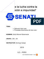 "Año de La Lucha Contra La Corrupción e Impunidad": Tema