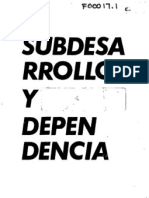 Subdesarrollo y Dependencia