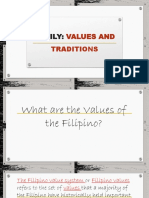 Filipino Values and Traditions