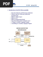 Introduction To The 9S12 Microcontroller: EE 308 Spring 2014