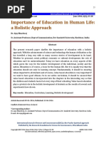 Importance of Education in Human Life PDF