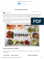 Dieta FODMAP: o Que É e para Que Serve: Lista de Alimentos FODMAP