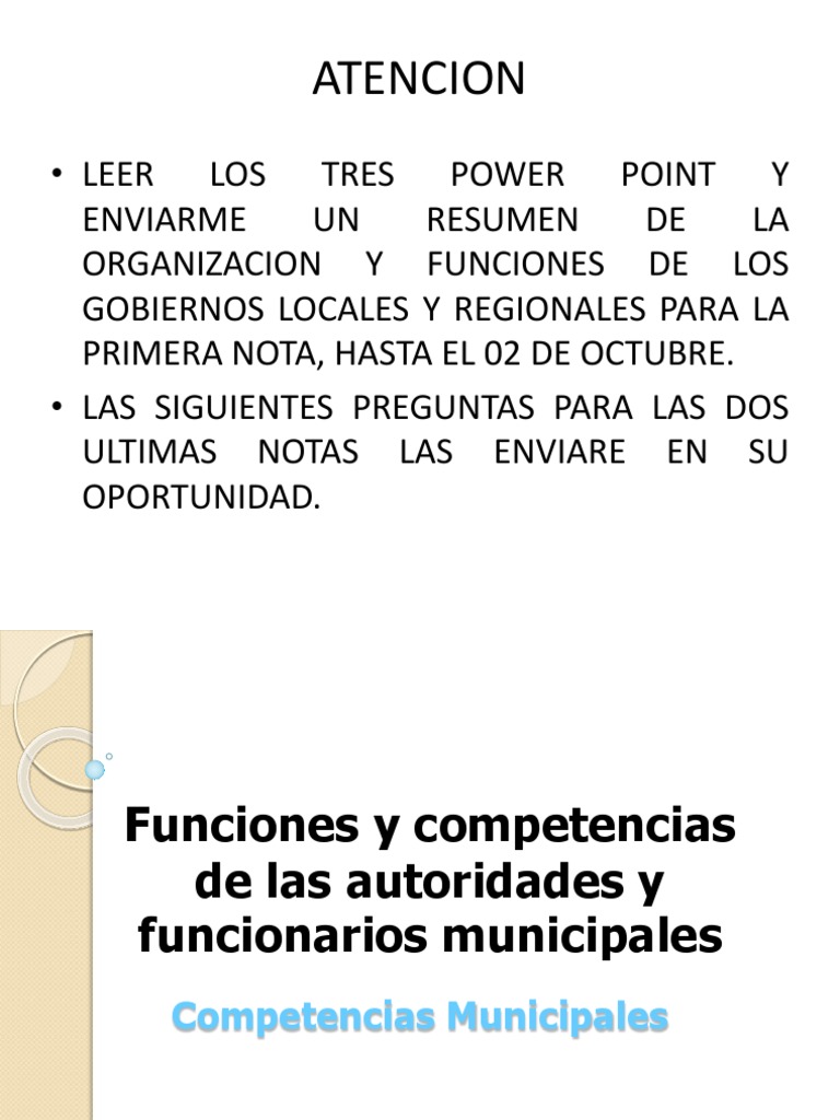 Análisis de las funciones y estructura de los gobiernos locales en el ...