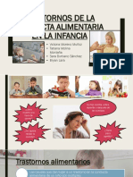 Trastornos de La Conducta Alimentaria en La Infancia