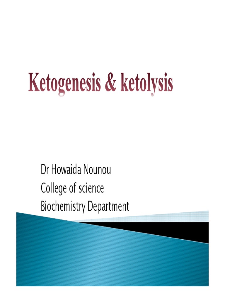 Ketogenesis and Ketolysis PDF Ketosis Adenosine Triphosphate