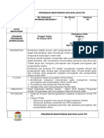 Prosedur monitoring dan evaluasi PPI RS