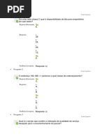Provas redes e dados