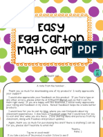 Easy Egg Carton Math Game!: ©ktpontpt 2017