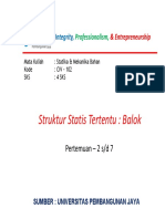 Mekanika Struktur Statis Tertentu PDF