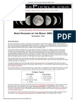 AstroPixels - Node Passages of The Moon - 2001 To 2100