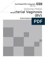 Bacterial Vaginosis (BV) : Genitourinary Medicine