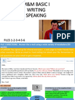 M&M BASIC I - Speaking and Writing Skills Practice Files