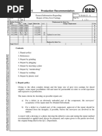 MAN B&W Diesel A/S: Production Recommendation