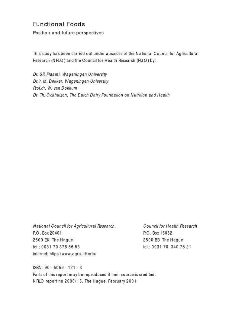 Understanding Functional Foods | PDF | Nutraceutical | Nutrients