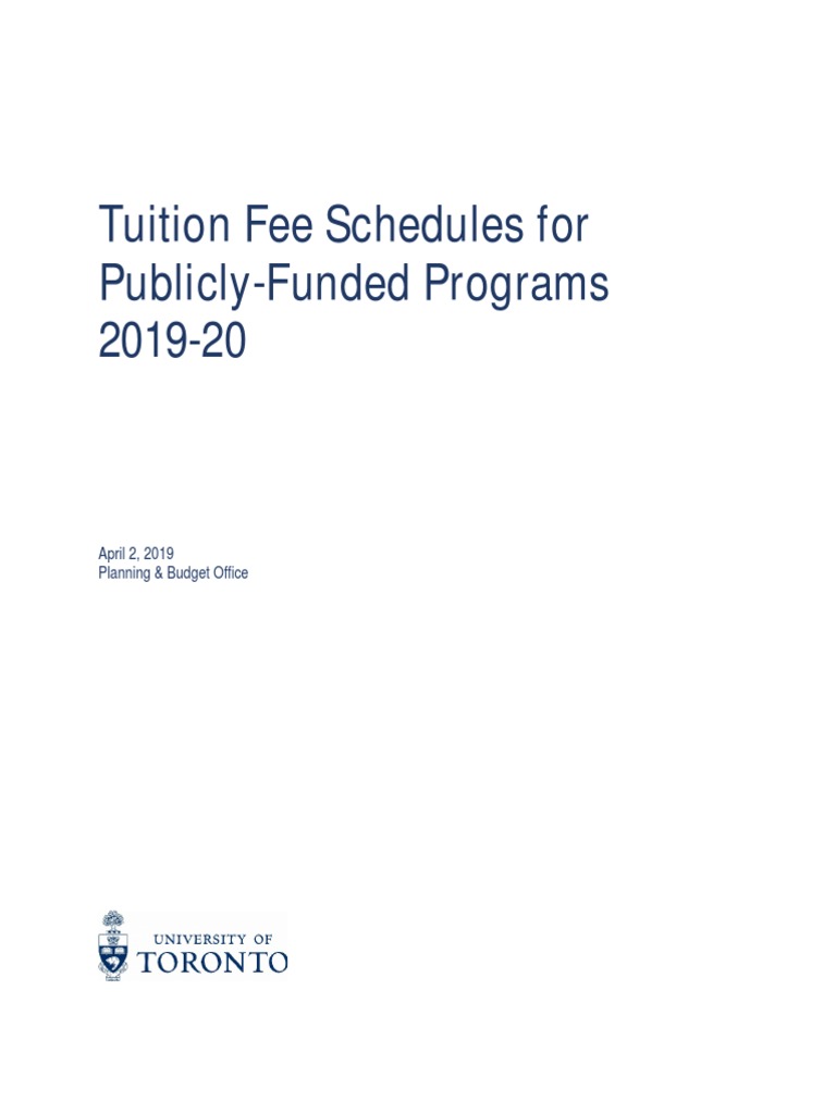 Tuition Fee Report 2019-20 | PDF | Tuition Payments | University