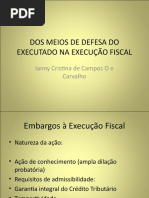 DOS MEIOS DE DEFESA DO EXECUTADO NA EXECUÇÃO.ppt
