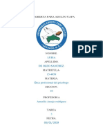 Etica Profesional Del Psicologo Tarea 3