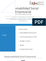 Responsabilidad Social Empresarial: IQ5701-Taller de Diseño de Procesos
