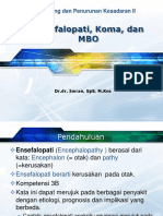 Ensefalopati, Koma Dan MBO