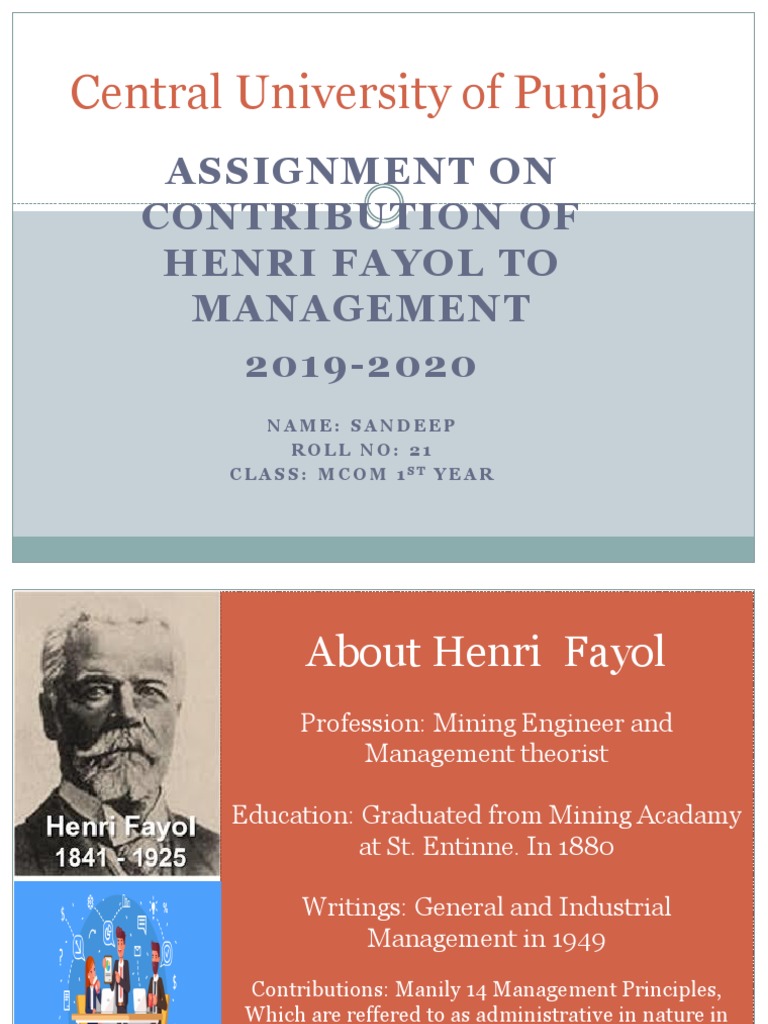 Henri Fayol 14 Principles | PDF | Employment | Economies