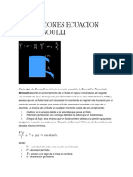 Aplicaciones Ecuacion de Bernoulli PDF