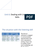 Unit 6:: Dealing With Listening Skills